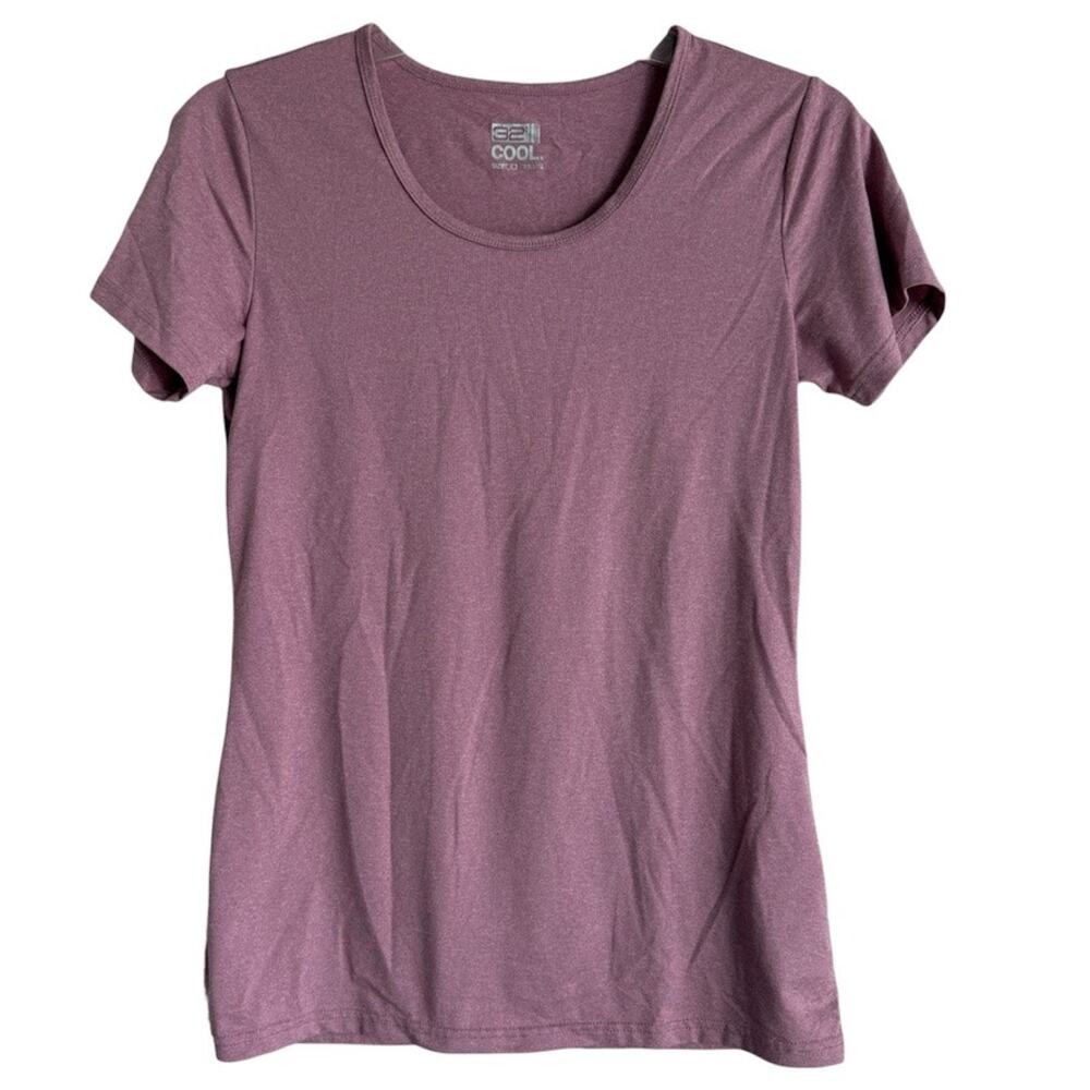 32 Degrees Cool Women's Scoop Neck Active T-Shirt Mauve Heather Size Small NWOT